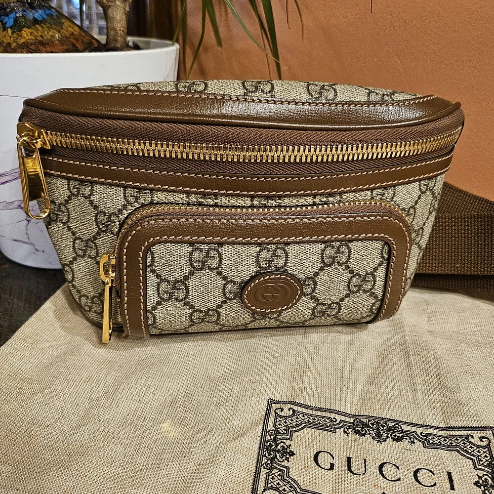 Sold Gucci Brown and Tan Woman Bag - Picture 2 of 10